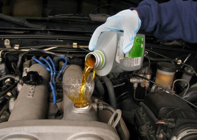 this is a picture of truck oil change in Riverside, CA